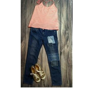 Idle Minds Patchwork Blue Jeans